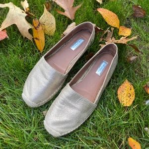 Halogen gold espadrille sandal